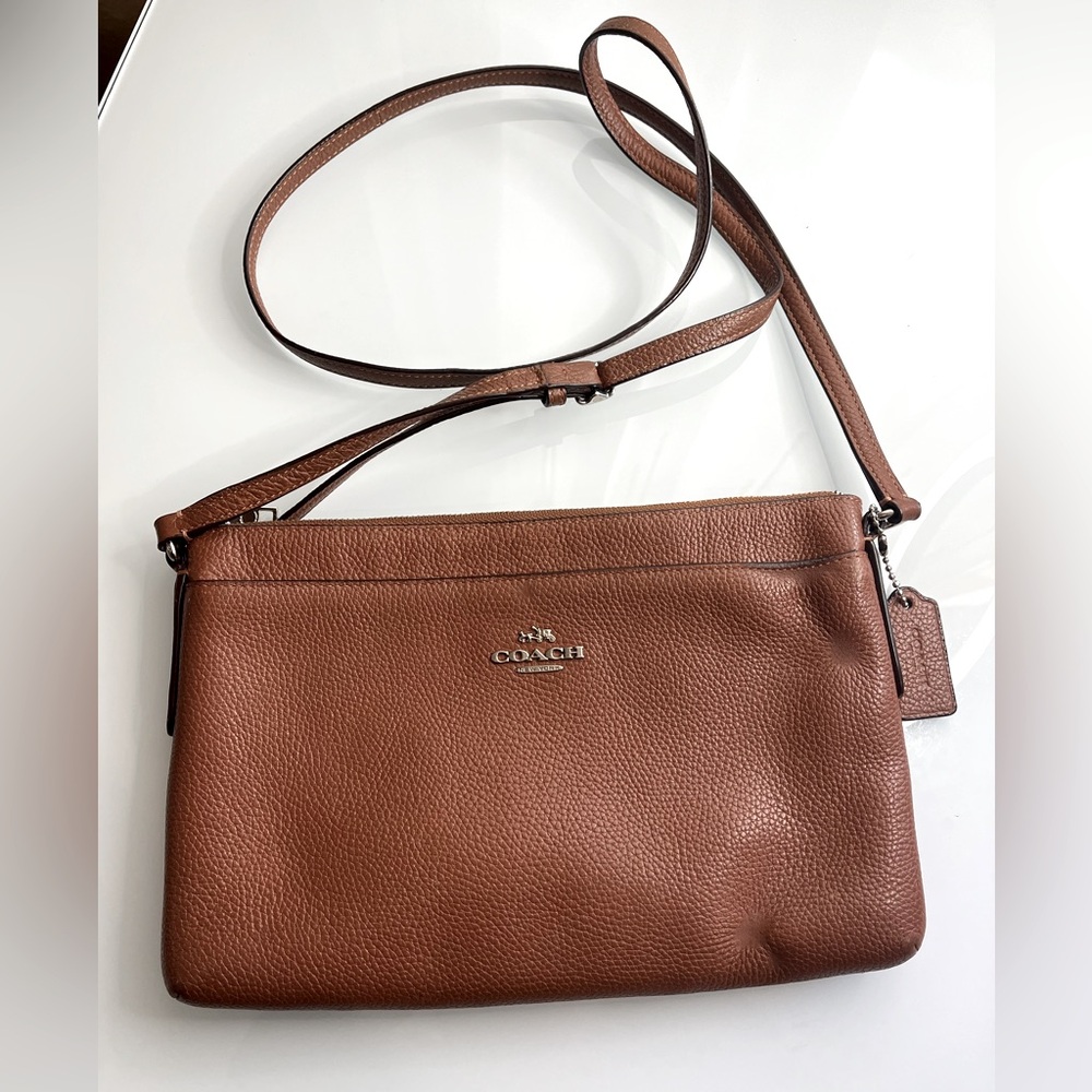 COACH JOURNAL CROSSBODY LEATHER BAG